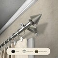 Kd Encimera 0.8125 in. Jacob Curtain Rod with 66 to 120 in. Extension, Satin Nickel KD3724026